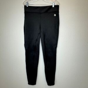 Horze Black Women's Full Seat Riding Tights with Silicone Grip